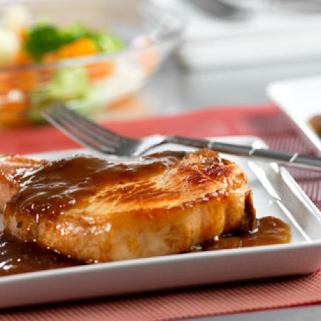 Pork Chops, Glazed