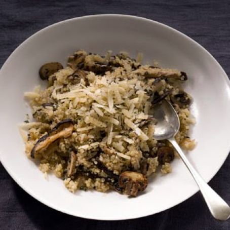 Quinoa Risotto with Mushrooms and Thyme
