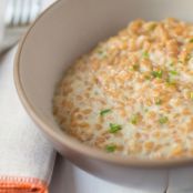Cream of Celery Einkorn Risotto