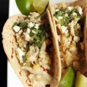 FRESH CORN TACOS w/PULLED CHICKEN