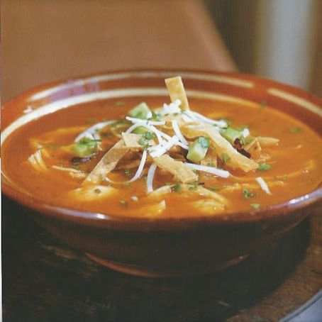 Tortilla Soup with Chicken & Avocado