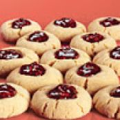 Peanut Butter and Jelly Thumbprint Cookies