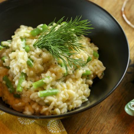 Risotto with French Green Beans & Dill