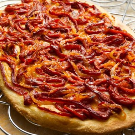 Coca with Candied Red Peppers