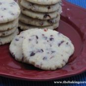 Cranberry Orange Shortbread Cookies