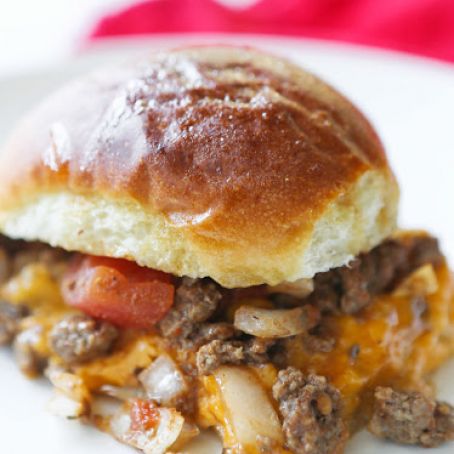 Baked Cheesy Beef Sandwiches