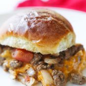 Baked Cheesy Beef Sandwiches