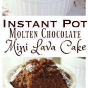 Molten Chocolate Mini Lava Cake- Instant Pot