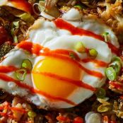 Sheet-Pan Crispy Rice with Bacon