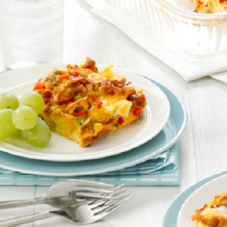 Bacon & Cheddar Strata