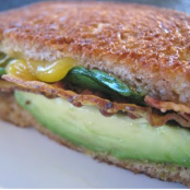 Grilled Cheese with Bacon, Avocado and Spinach