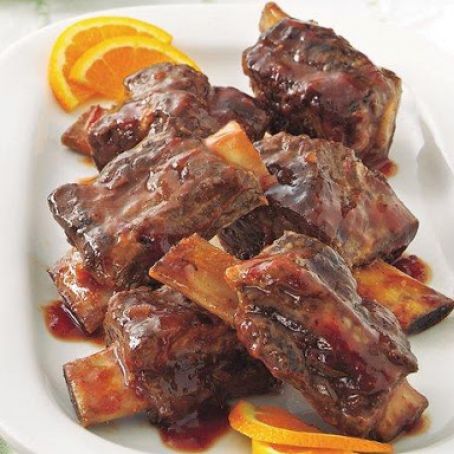 Slow Cooker Plum Barbecue Short Ribs