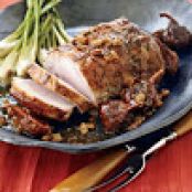 Herb-Crusted Pork Roast with Ginger-Fig Compote