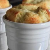 Apple and Cheddar Cheese Souffles