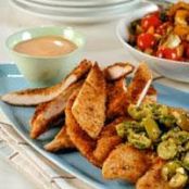Breaded Chicken Cutlets with Olive Relish
