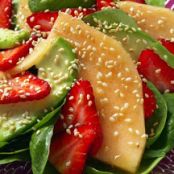 Strawberry, Melon and Avocado Salad