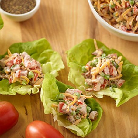 Ham Salad Lettuce Wraps