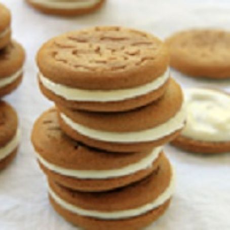 Spiced Latte Ginger Sandwich Cookies