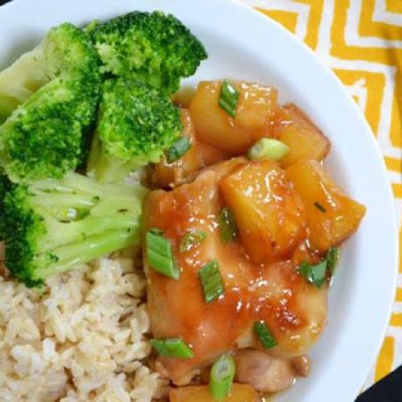 Baked Pineapple Teriyaki Chicken Thighs