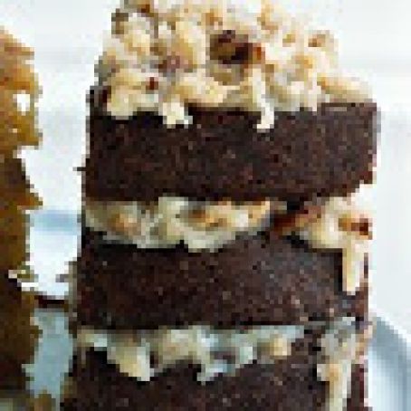 Pecan Laced German Chocolate Cake
