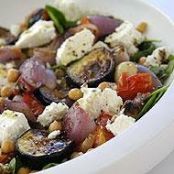 Roast vegetable and feta salad
