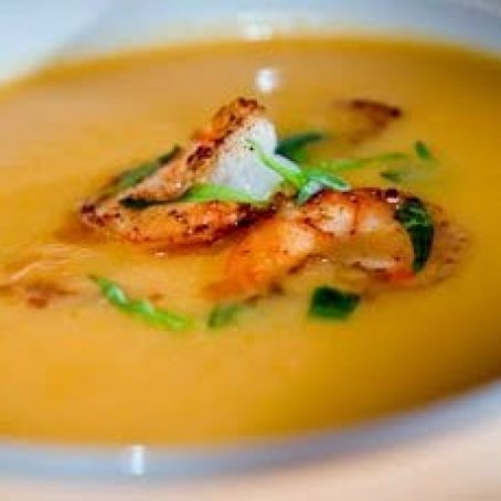 Squash and Shrimp Bisque