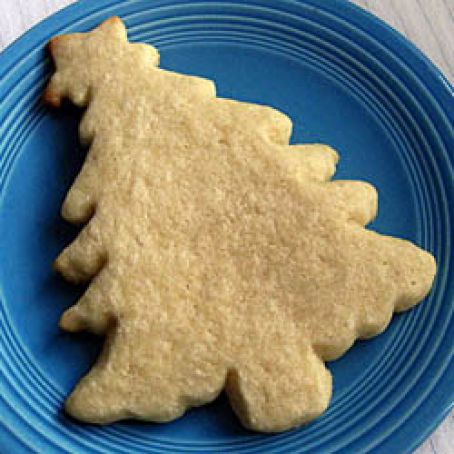 Christmas Tree Cutout Sugar Cookies