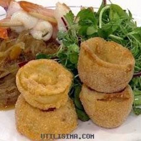 BROCHETA DE MARISCOS CON CHUTNEY DE MANGO