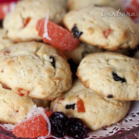 Coconut Cherry Cookies