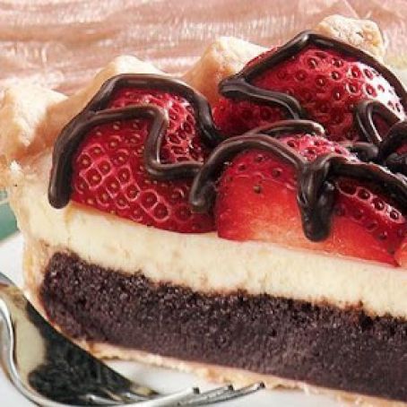 Strawberry Fudge Pie