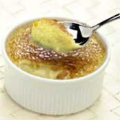 Tahitian Vanilla Bean and Key Lime Creme Brulee