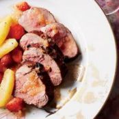 Cider-Brined Pork Tenderloins with Roasted Apples