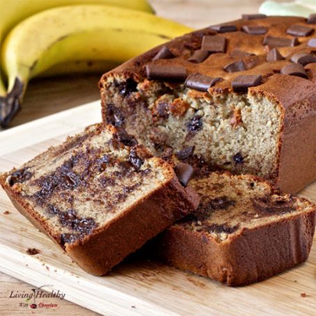 Peanut Butter Cup Banana Bread