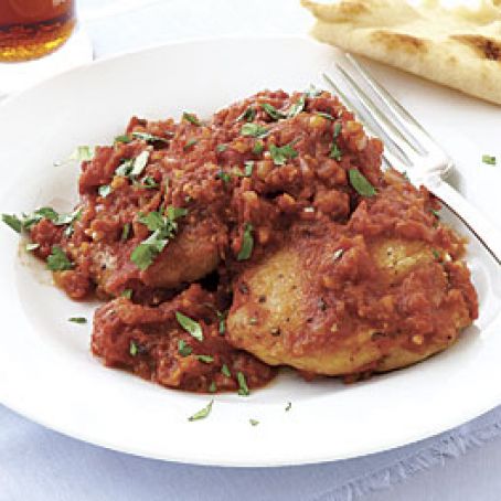 Chicken in Tomato-Ginger Sauce