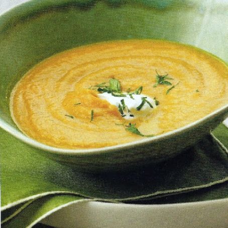 Creamy Carrot & Sweet Potato Soup