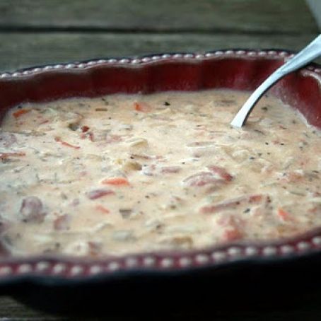 Tomato Basil Parmesan Soup (Crockpot)