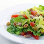 Lemony Chopped Salad with Tuna