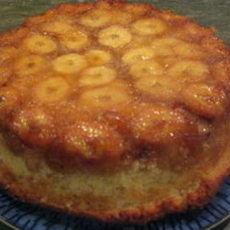 Upside Down Banana Cake