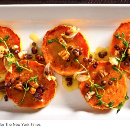 Butternut Squash with Pecans & Currants