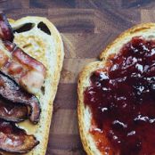 Grilled Bacon, Peanut Butter and Jam Sandwich