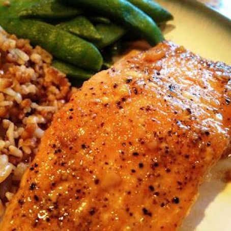 Maple Teriyaki Glazed Salmon