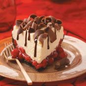 White Chocolate Mousse Cherry Pie