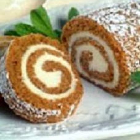 Pumpkin Roll with Cream Cheese Filling