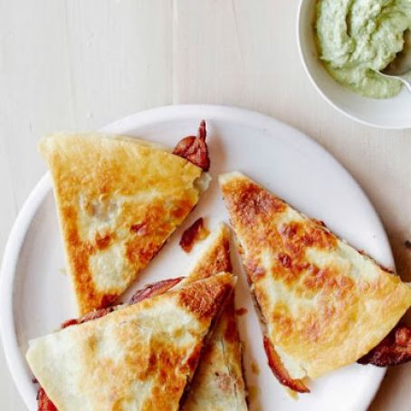 Bacon, Date and Manchego Quesadillas