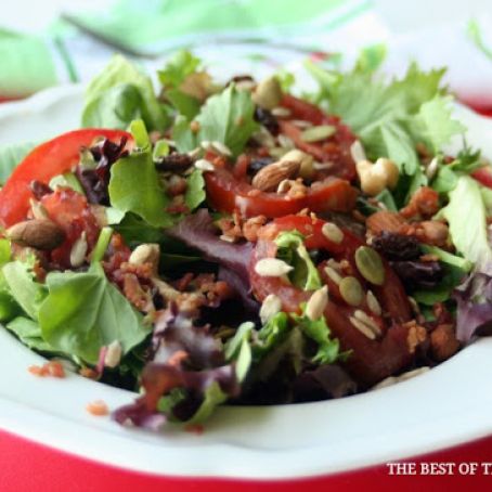 Roasted Summer Squash, Asparagus, and Heirloom Tomato Salad