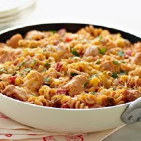 South-of-the-Border Chicken & Pasta Skillet