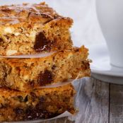 Maple Chocolate Chip & Walnut Blondies
