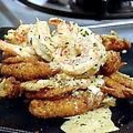 Fried Soft-Shell Crabs with a Shellfish Ragu