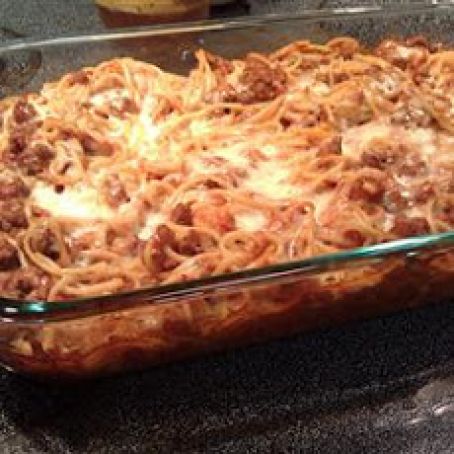 casserole - Spaghetti and Beef Mince Pasta Bake