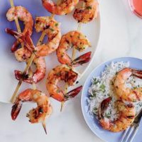 Garlicky Grilled Shrimp